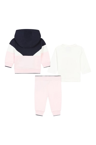 Ensemble 3 pièces en coton biologique - Rose et noir - Boss