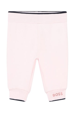 Ensemble 3 pièces en coton biologique - Rose et noir - Boss