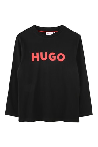 T-shirt en coton biologique - Noir - Hugo