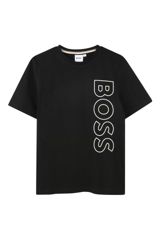 T-shirt regular - Noir et blanc - Boss