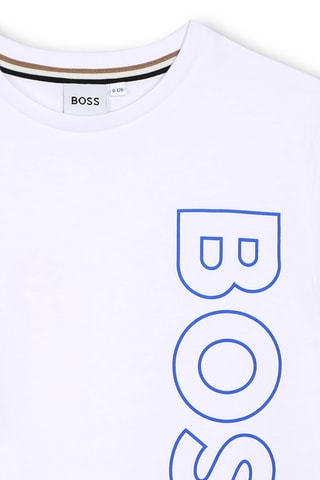 T-shirt regular - Blanc et indigo - Boss