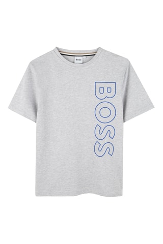 T-shirt regular - Gris chiné et indigo - Boss