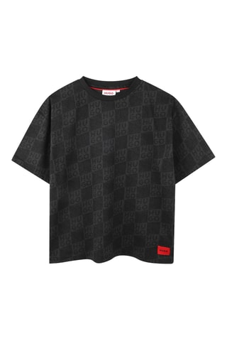 T-shirt en coton biologique - Noir - Hugo