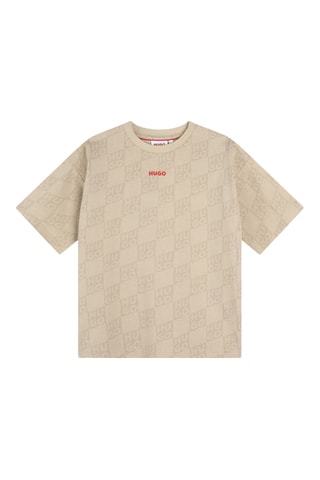 T-shirt en coton biologique - Beige - Hugo