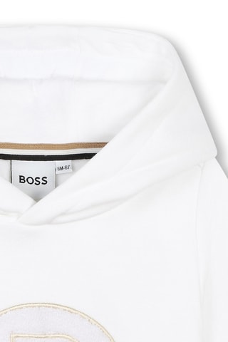 Sweat à capuche - Blanc - Boss