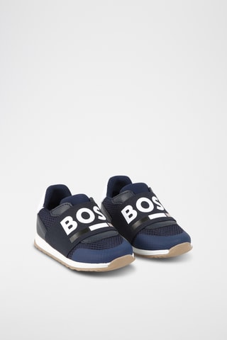 Slip-on en cuir - Bleu foncé - Boss