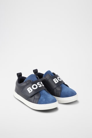Baskets en cuir - Bleu foncé - Boss