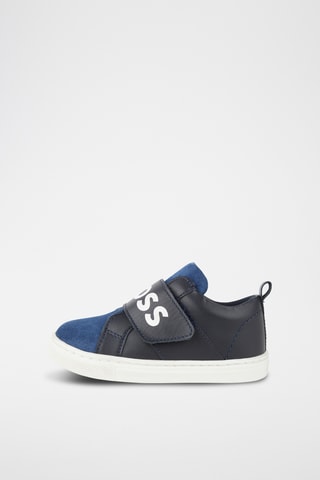 Baskets en cuir - Bleu foncé - Boss