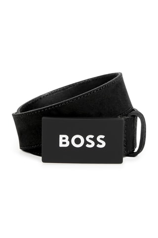 Ceinture nubuck - Noir - Boss