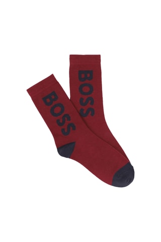 3 paires de chaussettes - Blanc et bordeaux - Boss