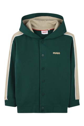 Sweat à capuche - Vert foncé - Hugo