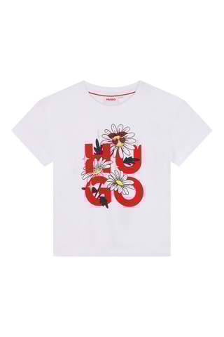 T-shirt en coton biologique - Blanc - Hugo