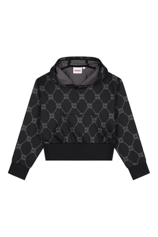 Sweat à capuche - Noir - Hugo