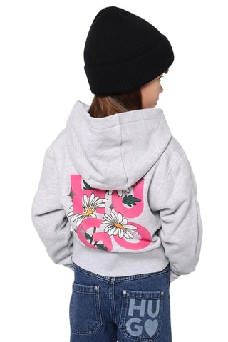 Sweat à capuche - Gris clair chiné - Hugo