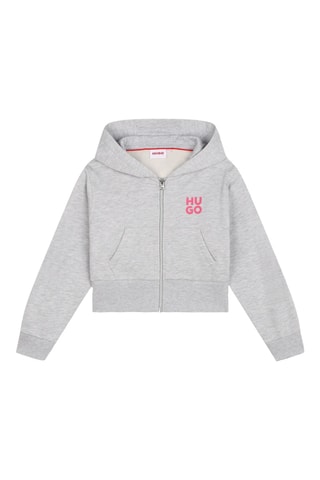 Sweat à capuche - Gris clair chiné - Hugo