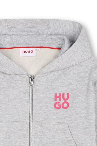 Sweat à capuche - Gris clair chiné - Hugo