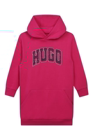 Robe sweat à capuche - Fuchsia - Hugo
