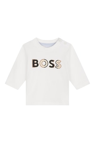 T-shirt en coton biologique - Blanc - Boss