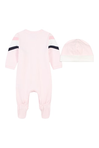 Dors-bien et bonnet en coton biologique - Rose - Boss