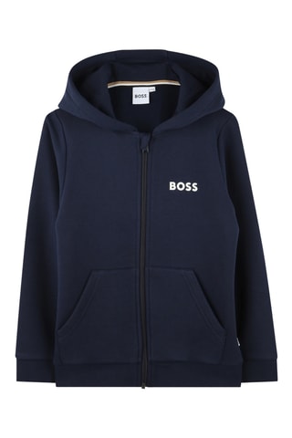 Sweat à capuche - Bleu marine - Boss