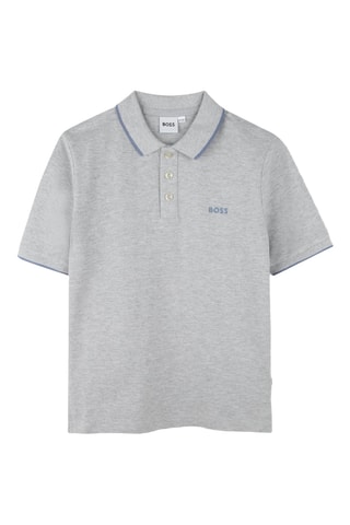 Polo - Gris clair chiné - Boss