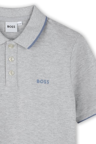 Polo - Gris clair chiné - Boss