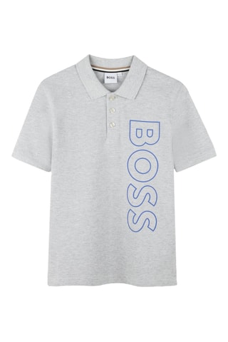 Polo - Gris clair chiné - Boss