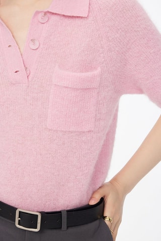 Alpacawollen en Wollen Trui Roze