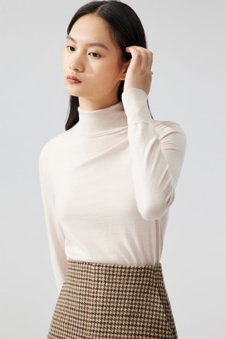 Schapenwollen Trui Beige