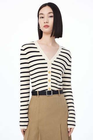 Vest Ecru en Zwart