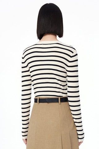 Vest Ecru en Zwart