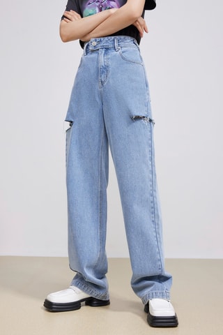 Jeans Wide Legs- blauw