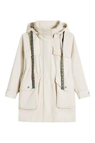 Parka met Capuchon Beige