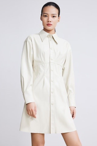 Blouse- jurk - Ecru