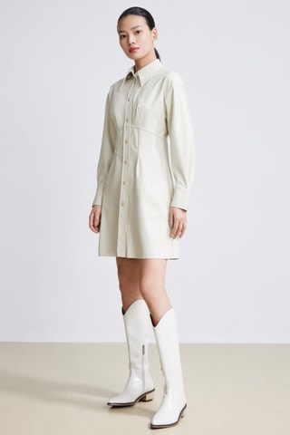 Blouse- jurk - Ecru