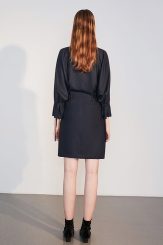 Rechte Jurk Marineblauw