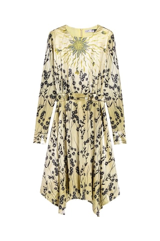 Asymmetrische Jurk Beige
