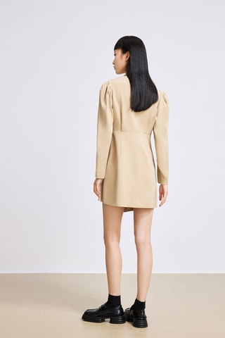 Rechte Jurk - Beige