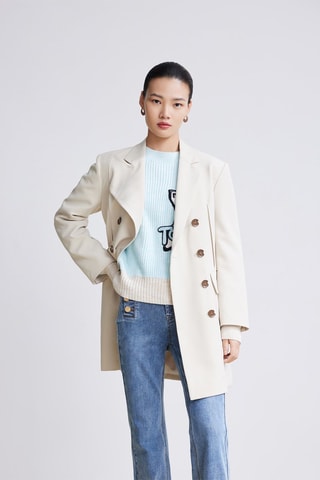 Blouse-jurk - Beige
