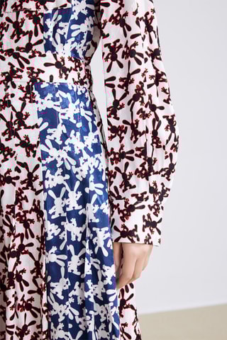 Blouse- jurk - Marineblauw