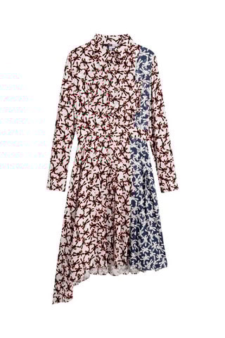 Blouse- jurk - Marineblauw