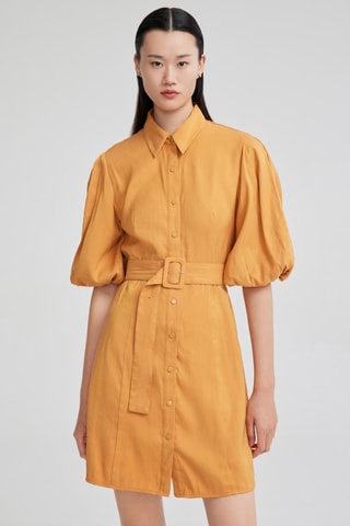 Blouse-jurk - Mosterdgeel