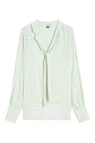 Blouse - Wit en Lichtgroen