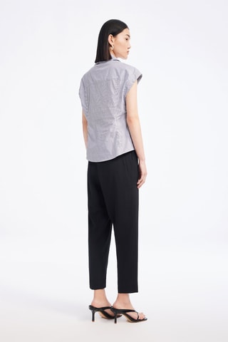 Gestreepte Blouse - Wit en Zwart