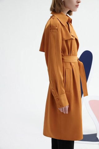 Trenchcoat Koperkleurig