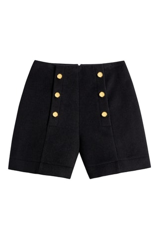 Schapenwollen Short Zwart