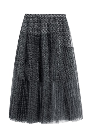 Plissérok met Hoge Taille- Zwart