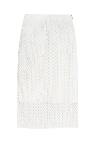 Rechte Rok Hoge Taille - Wit