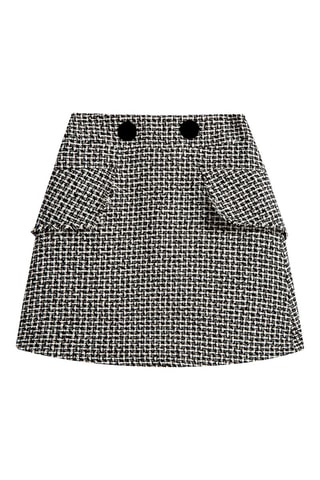 Recht Rok Hoge Taille Zwart