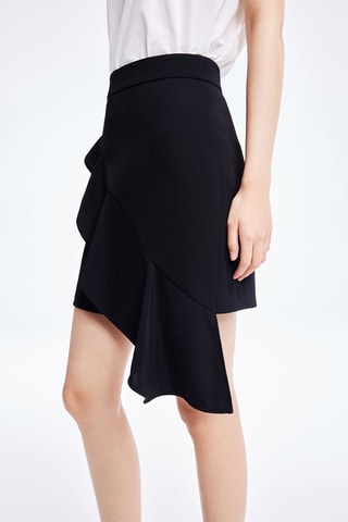 Asymmetrische Rok - Zwart